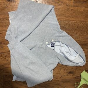 gap cropped button up